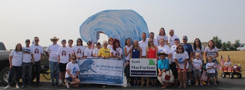 The Blue Wave parade group!