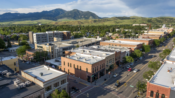 Downtown Bozeman; image from Montana Department of Commerce